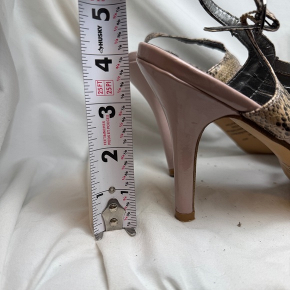 Jessica Stiletto Shoes Womens Size 8 Pink Snakeskin Clubwear Gothgirl Maximalist - Picture 7 of 8
